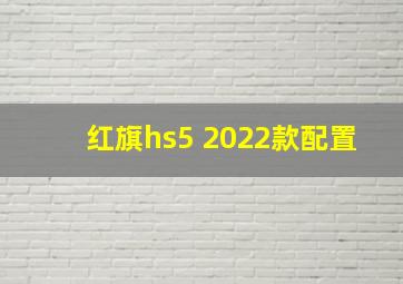 红旗hs5 2022款配置